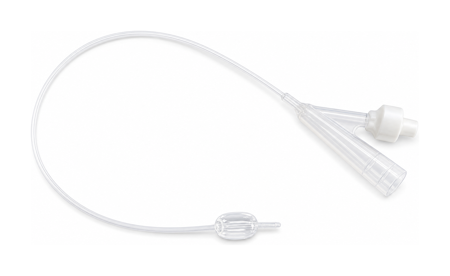 1.4 / 250 mm double-lumen catheter detail for SKU comparison