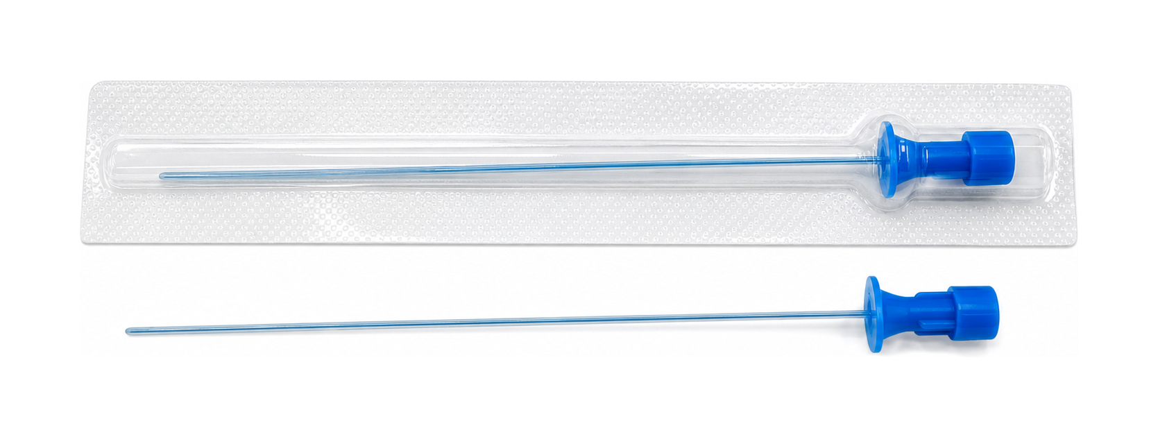 Feline single-lumen urinary catheter lineup reference image