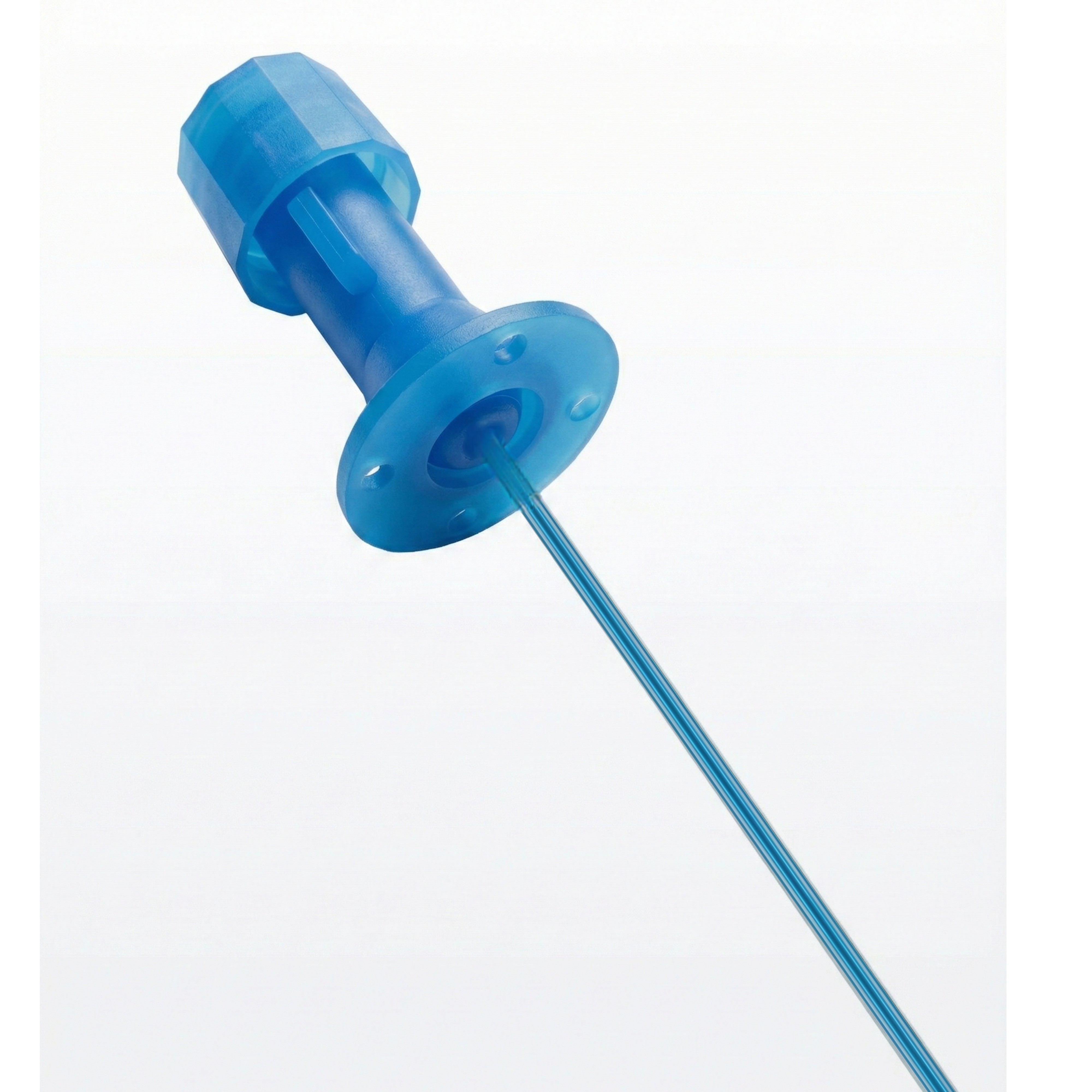 Hydrophilic coated feline urinary catheter overall product view
