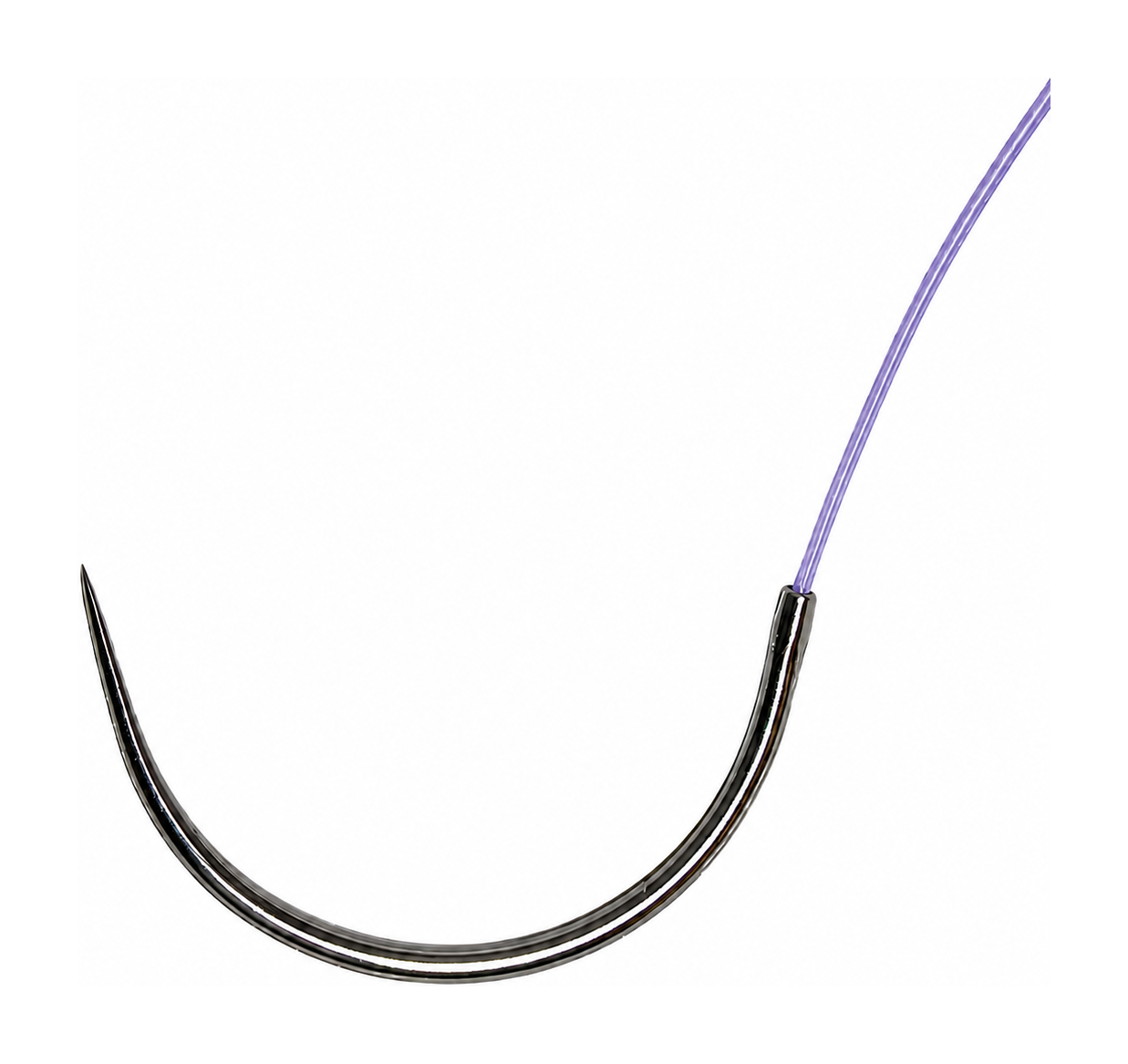 PDO absorbable suture main image with curved needle and thread