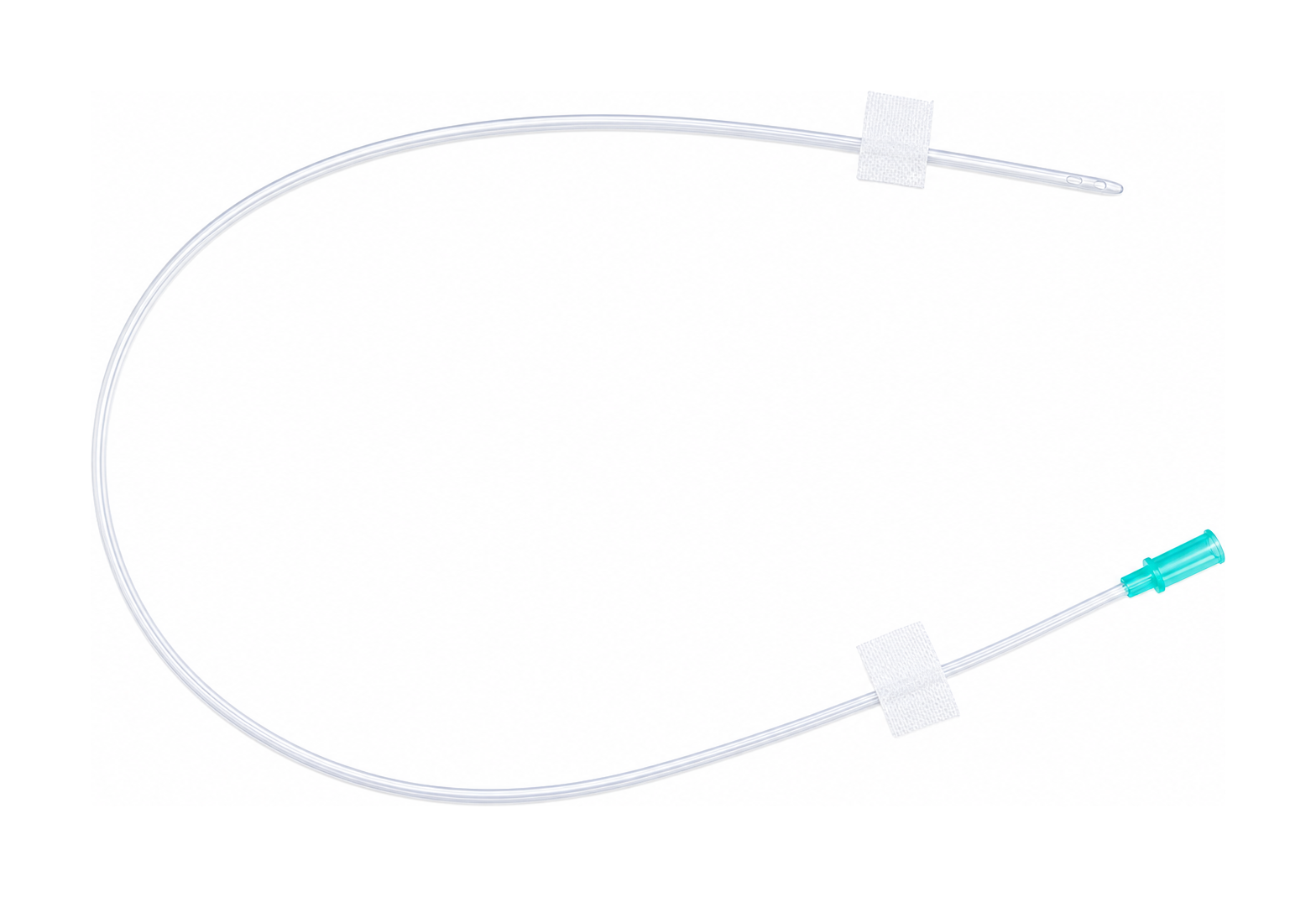 Canine single-lumen urinary catheter lineup reference image
