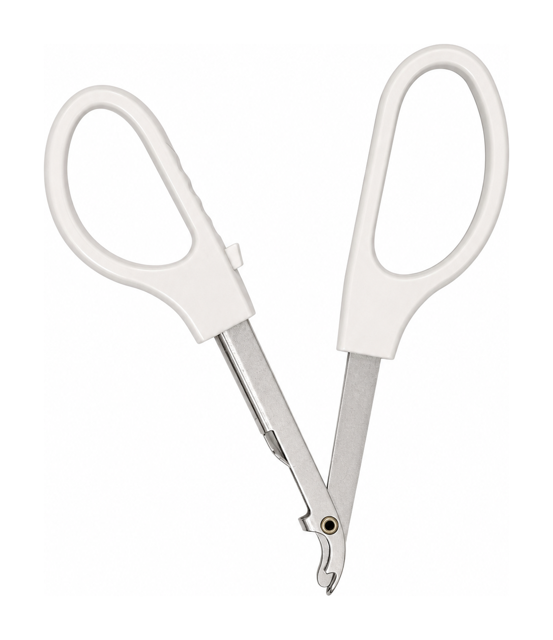 Skin staple remover jaw and handle detail image