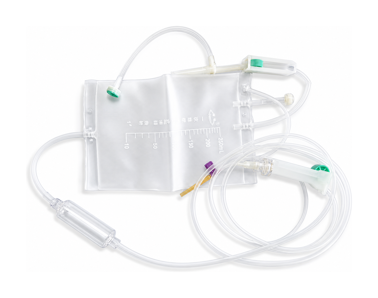 0.55 needle bag infusion set detail image for SKU comparison